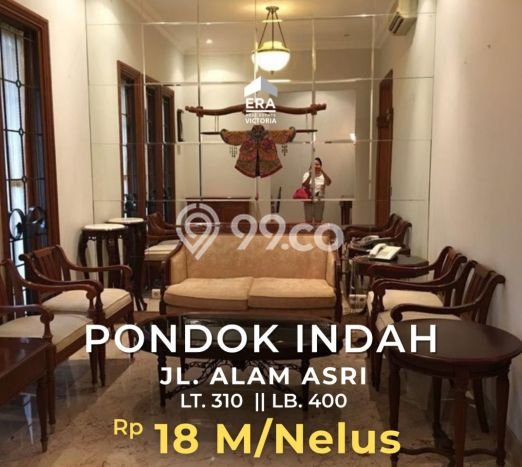 Ready to Use! Luxury House LT 310m2 Desain Elegan di Pondok Indah Ready to Use! Luxury House LT 310m2 Desain Elegan di Pondok Indah