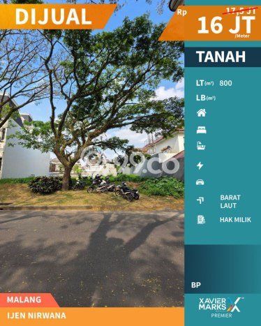 Tanah Kosong Dijual di Malang dengan Area 800m2 Tanah Kosong Dijual di Malang dengan Area 800m2