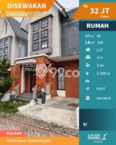 Lokasi strategis! Rumah siap huni dikontrakkan di Karangploso LB 100m2 Lokasi strategis! Rumah siap huni dikontrakkan di Karangploso LB 100m2