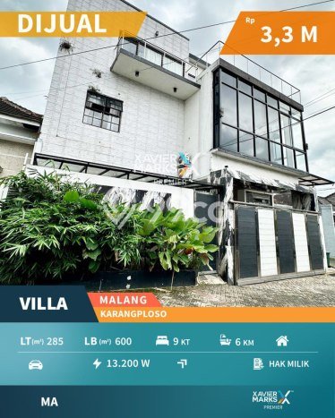 AREA PREMIUM! Vila di Karangploso, Luas 285m2m², Akses ke pusat umum AREA PREMIUM! Vila di Karangploso, Luas 285m2m², Akses ke pusat umum