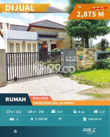 Dijual Rumah Premium dengan Fasilitas Sekitar Komplit di Blimbing, Malang Dijual Rumah Premium dengan Fasilitas Sekitar Komplit di Blimbing, Malang