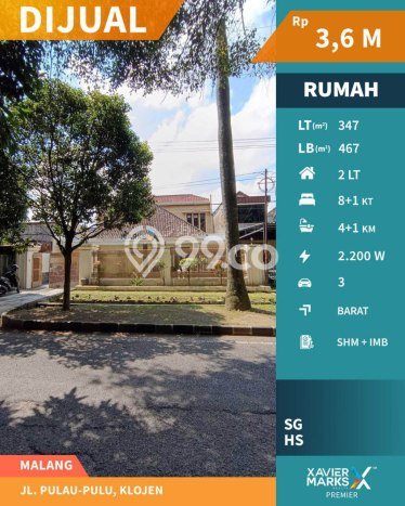 For Sale Rumah Mewah Exclusive di Klojen, Malang For Sale Rumah Mewah Exclusive di Klojen, Malang