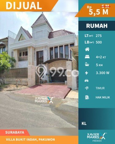 Hunian Elit LB 500m2 Siap Huni Desain Elegan di Pakuwon, Surabaya Hunian Elit LB 500m2 Siap Huni Desain Elegan di Pakuwon, Surabaya