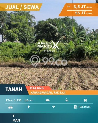 Disewakan Tanah Lokasi Strategis di Pakisaji Malang 1190m2 Disewakan Tanah Lokasi Strategis di Pakisaji Malang 1190m2