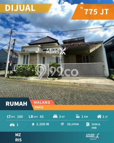 Rumah Modern Minimalis 3 KT Bisa Langsung Pindah di Pakis Rumah Modern Minimalis 3 KT Bisa Langsung Pindah di Pakis