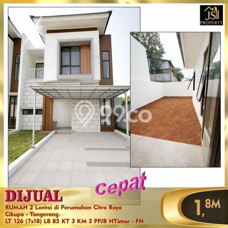 Jual Rumah Eksklusif 3 KT di Cikupa Citra Raya, Tangerang Jual Rumah Eksklusif 3 KT di Cikupa Citra Raya, Tangerang
