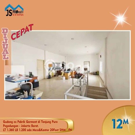 Gudang Dijual Lokasi Emas di Cengkareng Luas 1200m2 Gudang Dijual Lokasi Emas di Cengkareng Luas 1200m2
