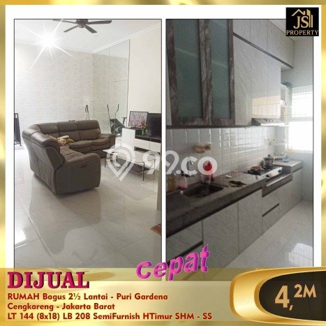 Rumah Mewah LB 208m2 Siap Huni Desain Elegan di Kalideres, Jakarta Barat Rumah Mewah LB 208m2 Siap Huni Desain Elegan di Kalideres, Jakarta Barat