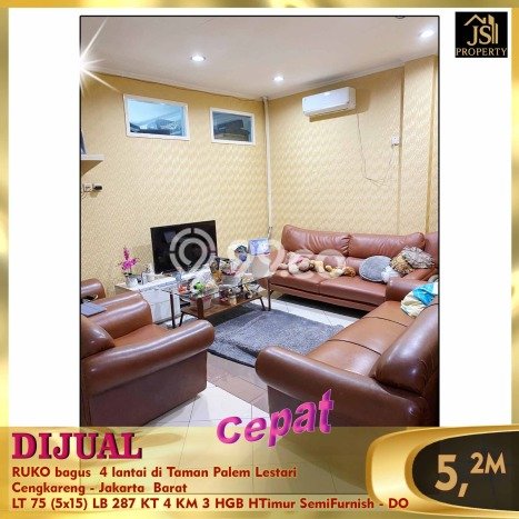 Dijual Ruko di Cengkareng Jakarta Barat LT 75m2 / LB 287m2 Dijual Ruko di Cengkareng Jakarta Barat LT 75m2 / LB 287m2
