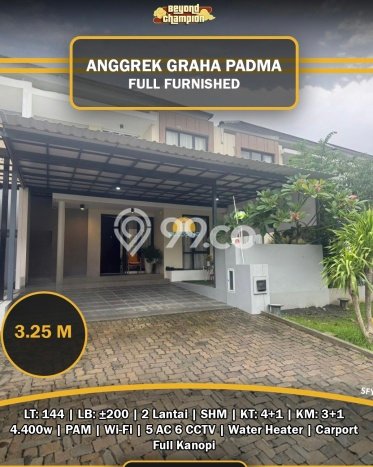For Sale! Luxury House LT 144m2 Desain Modern di Graha Padma For Sale! Luxury House LT 144m2 Desain Modern di Graha Padma