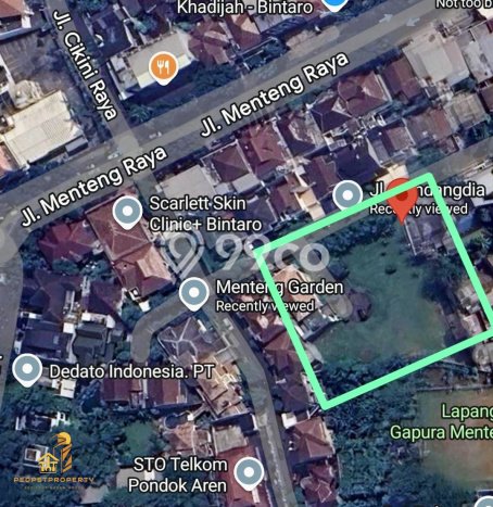 Dijual Tanah 1193m2 di Bintaro, Tangerang Selatan Dijual Tanah 1193m2 di Bintaro, Tangerang Selatan
