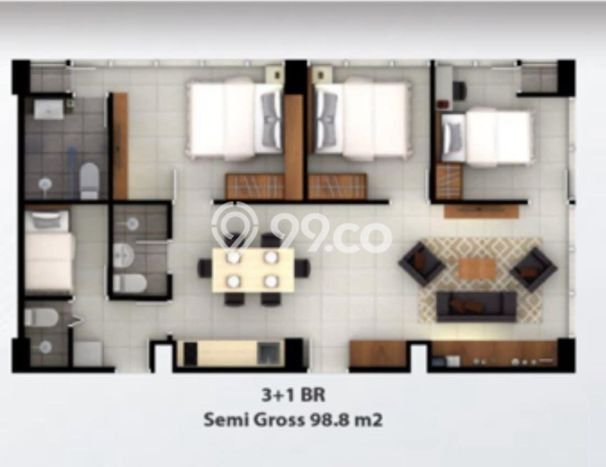 BEST DEAL! Apartemen Kawasan Lubuk Baja, Batam, 1 KT, Luas 24m², Bisa Segera Ditempati, View Kota BEST DEAL! Apartemen Kawasan Lubuk Baja, Batam, 1 KT, Luas 24m², Bisa Segera Ditempati, View Kota