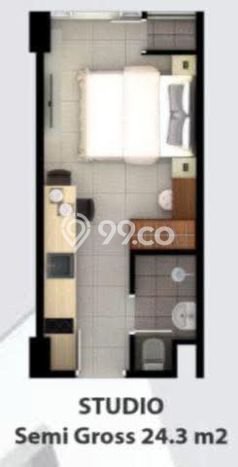 BEST DEAL! Apartemen Kawasan Lubuk Baja, Batam, 1 KT, Luas 24m², Bisa Segera Ditempati, View Kota BEST DEAL! Apartemen Kawasan Lubuk Baja, Batam, 1 KT, Luas 24m², Bisa Segera Ditempati, View Kota