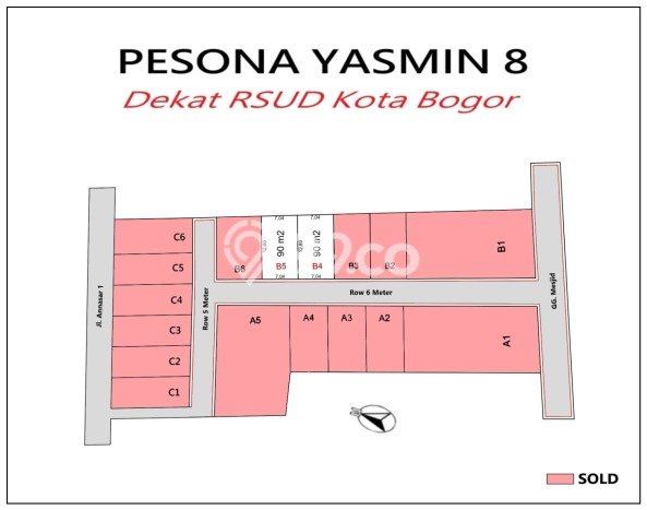 Tanah Kawasan Bogor Barat, Luas 90m², Area Potensial, Kawasan Asri Tanah Kawasan Bogor Barat, Luas 90m², Area Potensial, Kawasan Asri