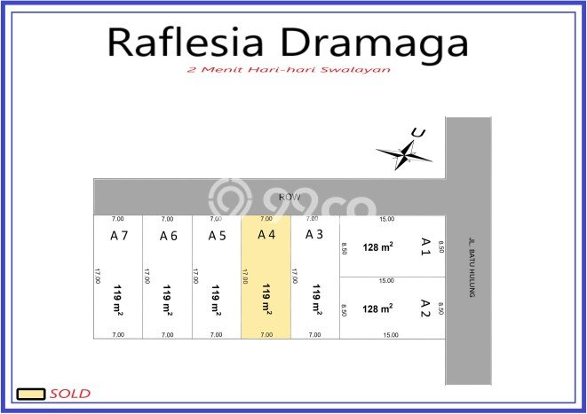 HARGA MENARIK! Tanah Kawasan Dramaga, Luas 119m², Area Asri HARGA MENARIK! Tanah Kawasan Dramaga, Luas 119m², Area Asri