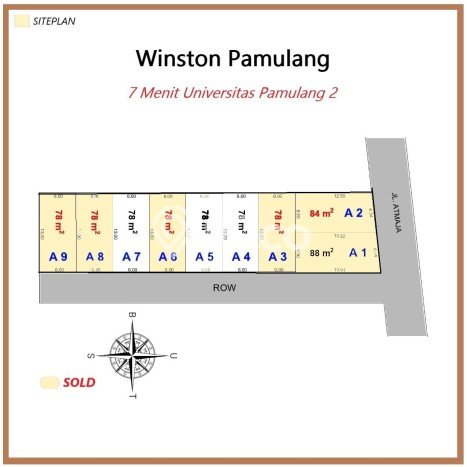 Tanah Kavling untuk Dijual di Pamulang Tangerang Selatan 88m2 Tanah Kavling untuk Dijual di Pamulang Tangerang Selatan 88m2