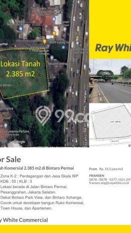 Jarang Ada! Tanah di Pesanggrahan Punya Luas 2300m2 - Jarang Ada! Tanah di Pesanggrahan Punya Luas 2300m2 -