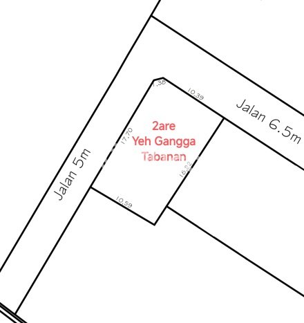 Lahan Kosong Dijual di Tabanan, Tabanan, Luas 200m2 Area Strategis Lahan Kosong Dijual di Tabanan, Tabanan, Luas 200m2 Area Strategis