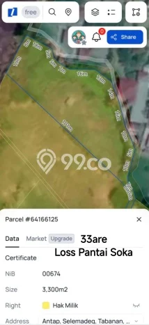 Dijual Tanah Lokasi Soka, Tabanan Seluas 3300m2 Dijual Tanah Lokasi Soka, Tabanan Seluas 3300m2