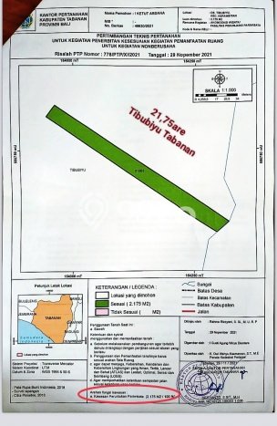 Tanah Siap Bangun Dijual di Tabanan Punya Luas 2175m2 Tanah Siap Bangun Dijual di Tabanan Punya Luas 2175m2
