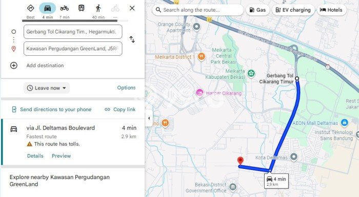 Dijual Tanah Lokasi Delta Mas, Bekasi Seluas 11180m2 Dijual Tanah Lokasi Delta Mas, Bekasi Seluas 11180m2