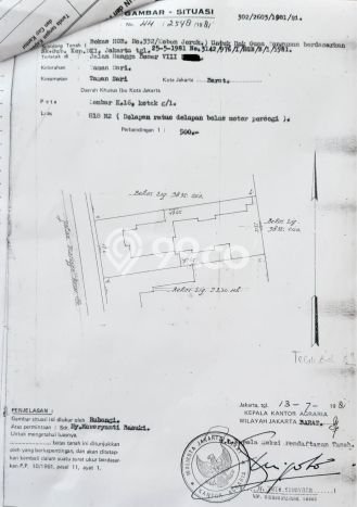 Tanah Investasi Dijual di Jakarta Barat Punya Luas 819m2 Tanah Investasi Dijual di Jakarta Barat Punya Luas 819m2
