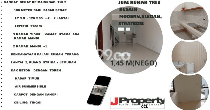 For Sale Hunian Rumah Terawat 3 Kamar di Taman Kopo Indah, Bandung For Sale Hunian Rumah Terawat 3 Kamar di Taman Kopo Indah, Bandung