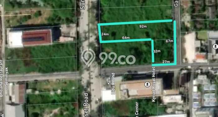 Untuk Dijual Tanah 2200m2 di Sunset Road, Badung Untuk Dijual Tanah 2200m2 di Sunset Road, Badung