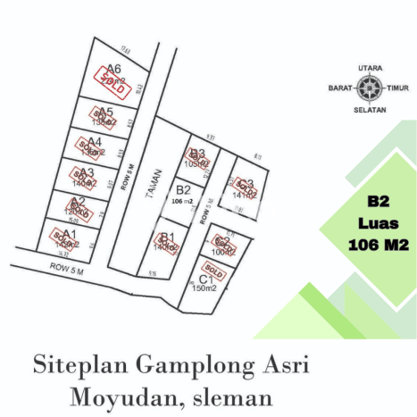 Lahan untuk Dijual di Sleman Sleman Luas 106m2 Lahan untuk Dijual di Sleman Sleman Luas 106m2