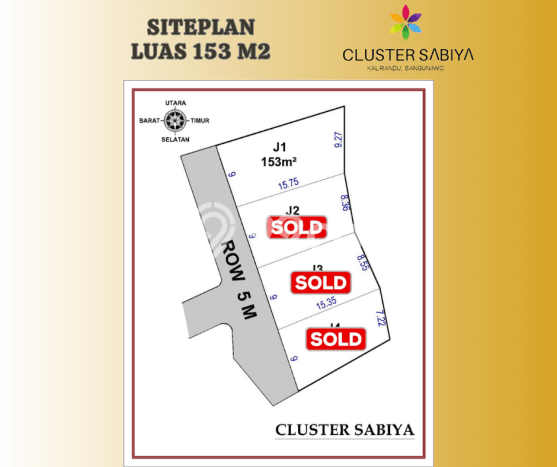 Tanah Kosong Dijual di Bantul dengan Area 153m2 Tanah Kosong Dijual di Bantul dengan Area 153m2