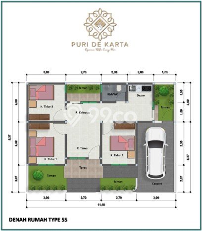 Hunian Cantik Minimalis Lb 55m2 di Godean, Sleman Hunian Cantik Minimalis Lb 55m2 di Godean, Sleman