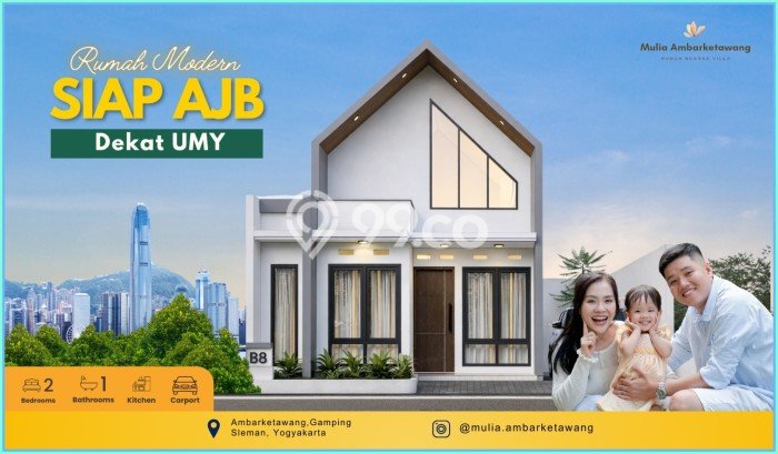 Rumah Minimalis Dijual Lokasi Kalasan 2 Kamar dengan Luas Tanah 91m2 Rumah Minimalis Dijual Lokasi Kalasan 2 Kamar dengan Luas Tanah 91m2