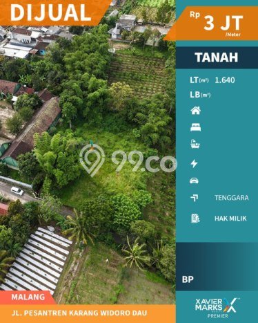 Lahan Strategis di Lowokwaru Dijual dengan Luas 1640m2 Lahan Strategis di Lowokwaru Dijual dengan Luas 1640m2
