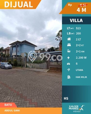 Vila Terawat Kawasan Batu, Luas 513m2m², Lingkungan Tenang dan nyaman Vila Terawat Kawasan Batu, Luas 513m2m², Lingkungan Tenang dan nyaman