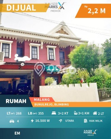 Dijual Cepat Rumah Favorit Siap Huni LB 355m2 di Blimbing, Malang Dijual Cepat Rumah Favorit Siap Huni LB 355m2 di Blimbing, Malang