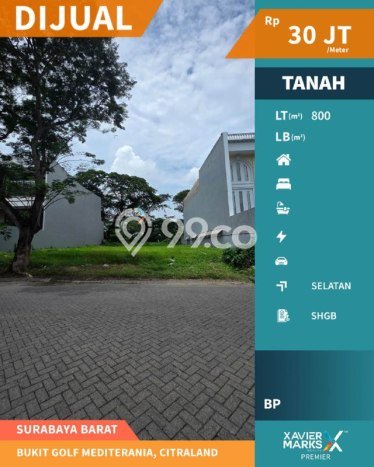 Untuk Dijual Tanah 800m2 di Surabaya Kota, Surabaya Untuk Dijual Tanah 800m2 di Surabaya Kota, Surabaya
