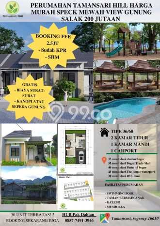 Rumah Minimalis Terbaik Dijual di Tamansari LT 60m2 Rumah Minimalis Terbaik Dijual di Tamansari LT 60m2