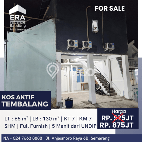 Investasi Kost Dijual di Tembalang, Semarang, Spesifikasi 7 KT, 7 KM, 130m2 Investasi Kost Dijual di Tembalang, Semarang, Spesifikasi 7 KT, 7 KM, 130m2