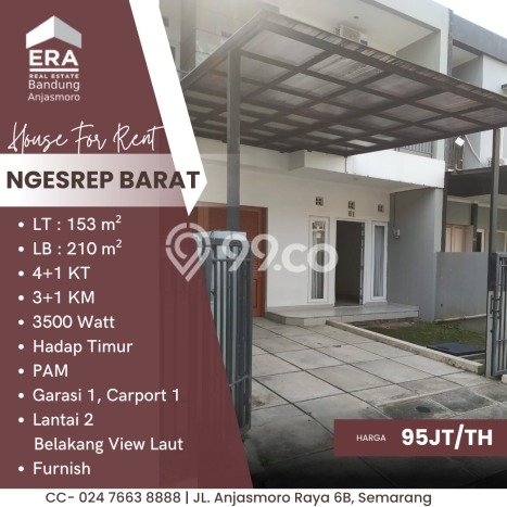 Lokasi strategis! Rumah siap huni disewakan di Tembalang LB 210m2 Lokasi strategis! Rumah siap huni disewakan di Tembalang LB 210m2