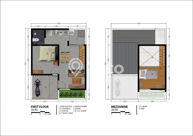 Rumah Minimalis LB/LT 36m2/55m2 Siap Huni di Pajajaran, Bandung Rumah Minimalis LB/LT 36m2/55m2 Siap Huni di Pajajaran, Bandung
