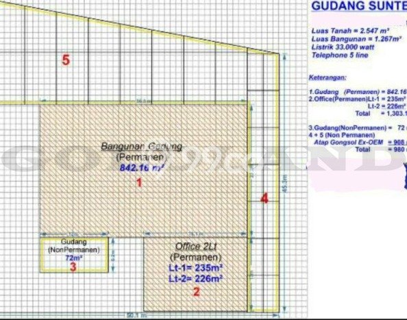 FOR RENT! Gudang di Sunter Cocok untuk Bisnis 1267m2 FOR RENT! Gudang di Sunter Cocok untuk Bisnis 1267m2