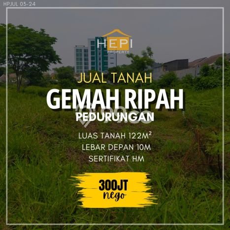 LOKASI STRATEGIS! Tanah Kawasan Pedurungan, Luas 122m², Lingkungan Nyaman, Cocok untuk Hunian LOKASI STRATEGIS! Tanah Kawasan Pedurungan, Luas 122m², Lingkungan Nyaman, Cocok untuk Hunian