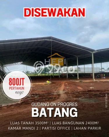 Gudang Disewakan di Area Ramai Batang, Batang Gudang Disewakan di Area Ramai Batang, Batang