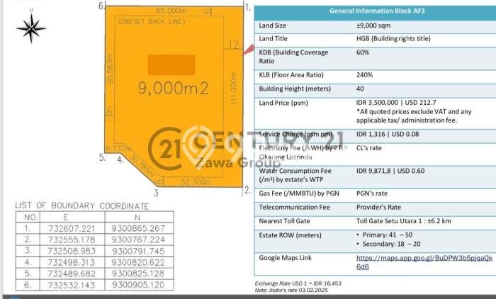 Tanah Kavling Dijual di Bekasi dengan Spesifikasi 9000m2 Tanah Kavling Dijual di Bekasi dengan Spesifikasi 9000m2