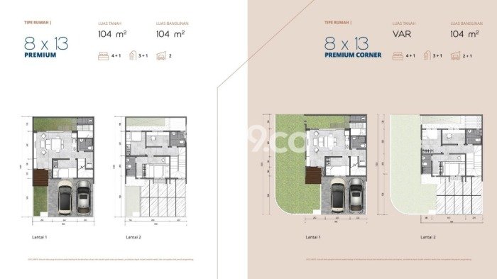 Rumah Modern 3 Kamar LT 104m2 di Gede Bage Rumah Modern 3 Kamar LT 104m2 di Gede Bage