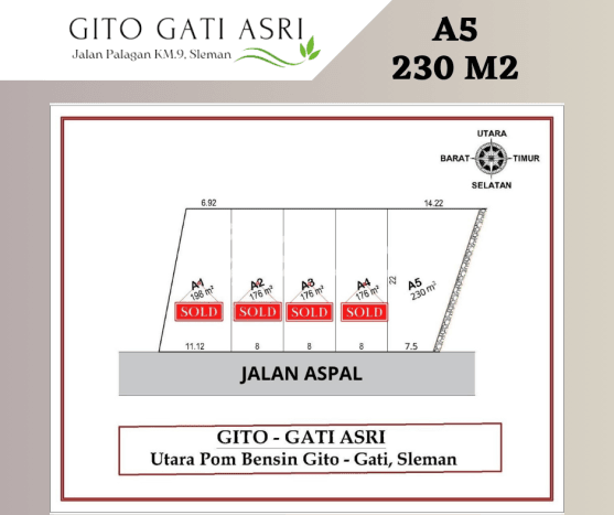 Jual Tanah Timur Sleman City Hall di Sleman Jual Tanah Timur Sleman City Hall di Sleman