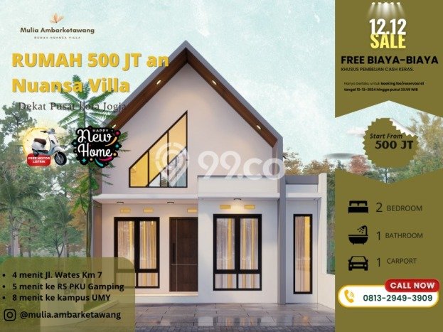 SPECIAL PRICE! Rumah Strategis di Demangan, LT 78m² Bangunan 40m² SPECIAL PRICE! Rumah Strategis di Demangan, LT 78m² Bangunan 40m²