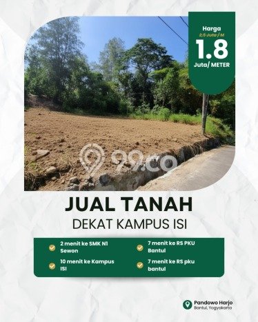 Tanah Dijual di Yogyakarta Seluas 122m2 Strategis Tanah Dijual di Yogyakarta Seluas 122m2 Strategis
