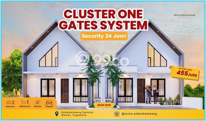 Rumah Minimalis LB/LT 40m2/79m2 Dijual di Sleman, Yogyakarta Rumah Minimalis LB/LT 40m2/79m2 Dijual di Sleman, Yogyakarta