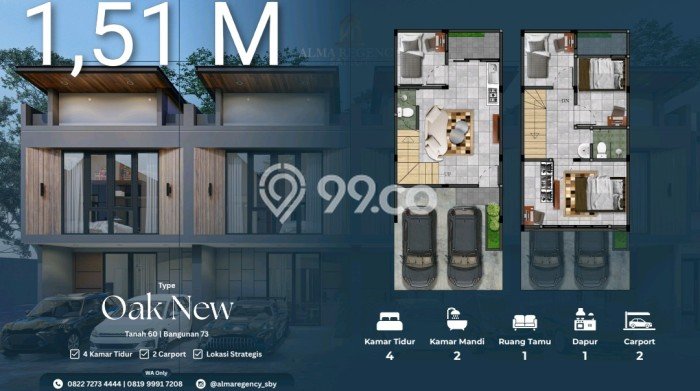 Hunian Nyaman Asri 4 KT Siap Pakai di Sukomanunggal Surabaya Hunian Nyaman Asri 4 KT Siap Pakai di Sukomanunggal Surabaya